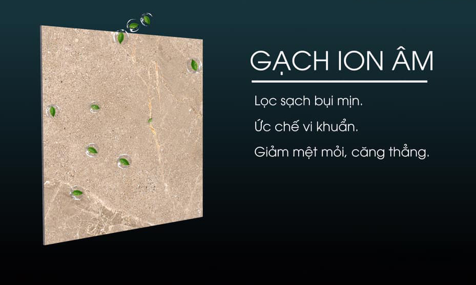 Gạch bảo vệ sức khỏe Ion âm