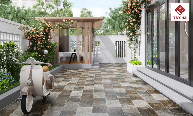 Kích thước gạch ốp lát cho không gian ngoại thất