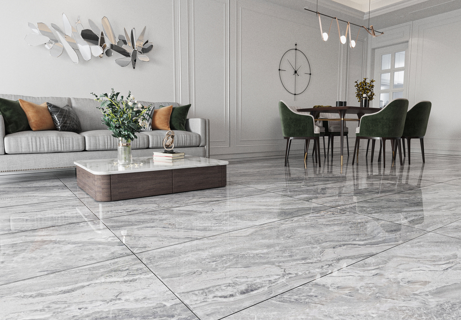 Gạch men ốp lát 60x120cm – Dẫn đầu xu hướng gạch ốp lát