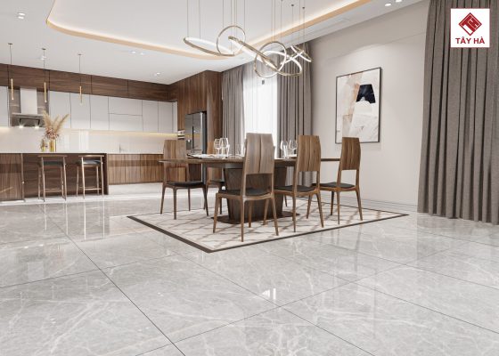 Ứng dụng của gạch màu ghi - xám trong các không gian nhà ở