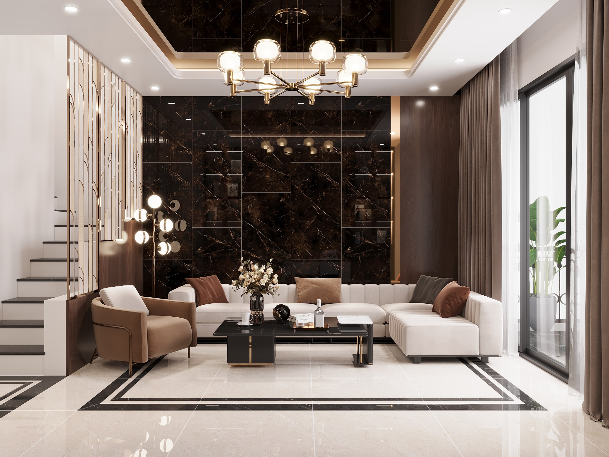 Cách chọn gạch ốp tường cho phòng khách: Tạo ấn tượng với khách ngay từ cái nhìn đầu tiên