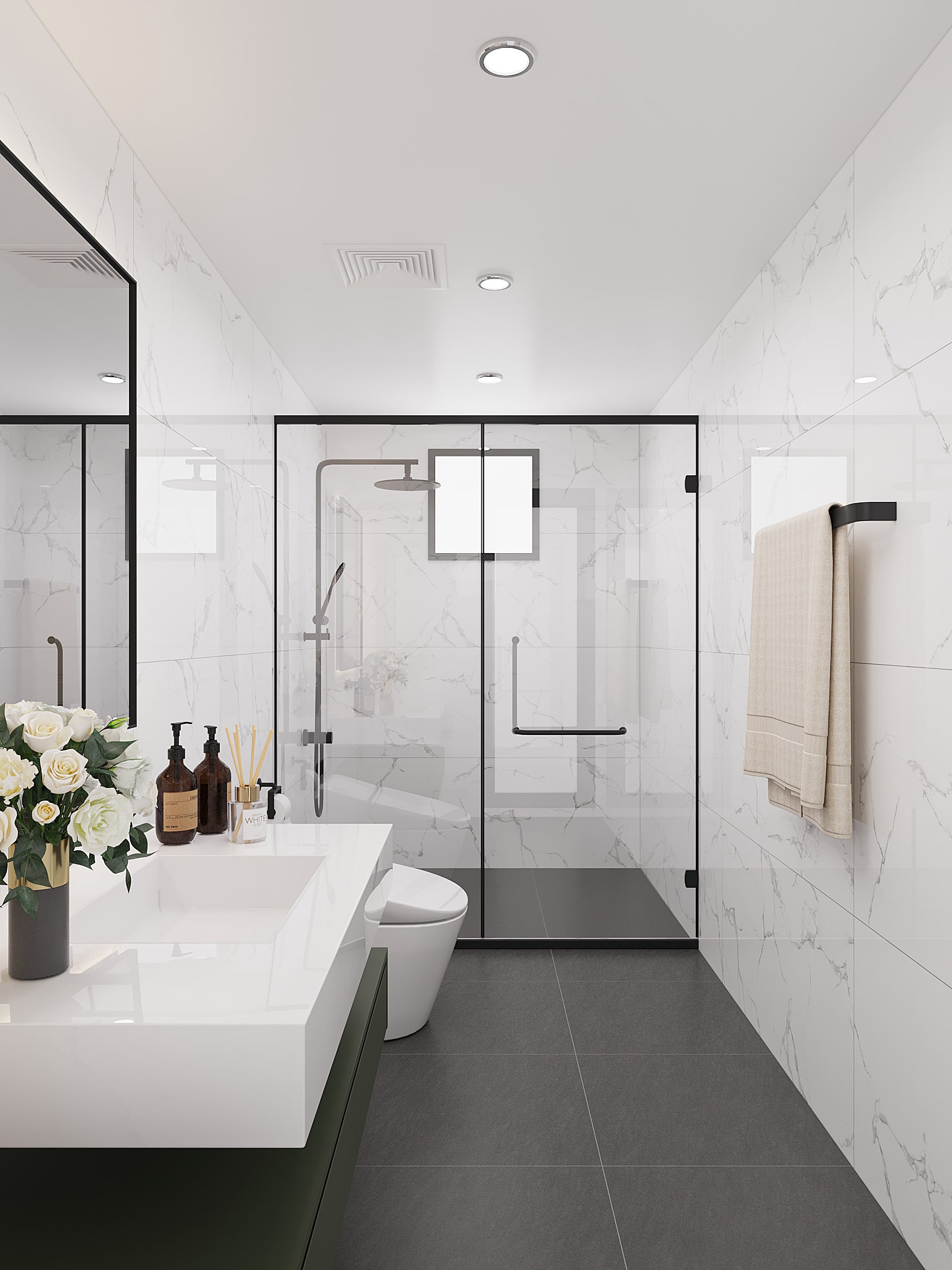 Gạch ốp tường phòng tắm đẹp – Bí quyết chọn và phối màu hài hòa