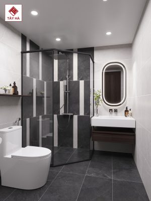 Lý do nên dùng gạch 30x60cm cho nhà vệ sinh nhỏ