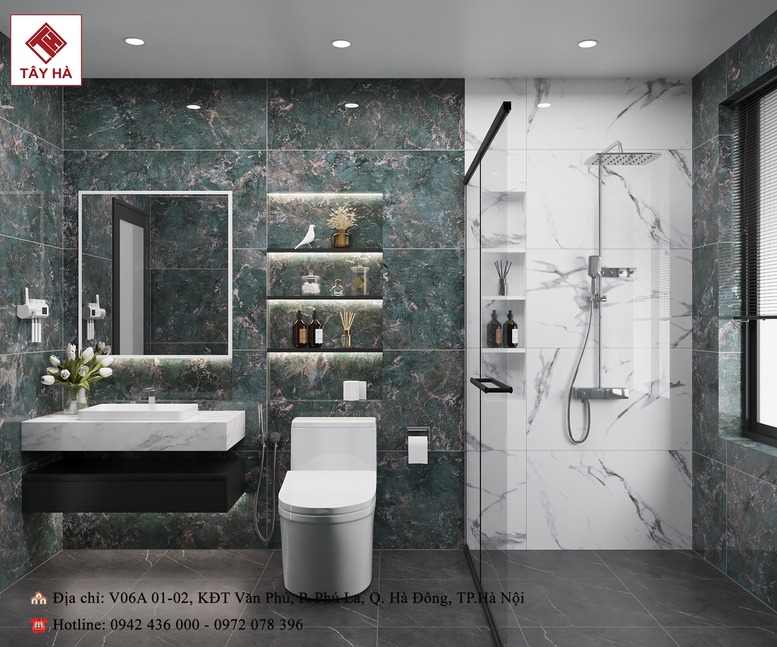 3 nguyên tắc “vàng” khi phối màu gạch ốp lát