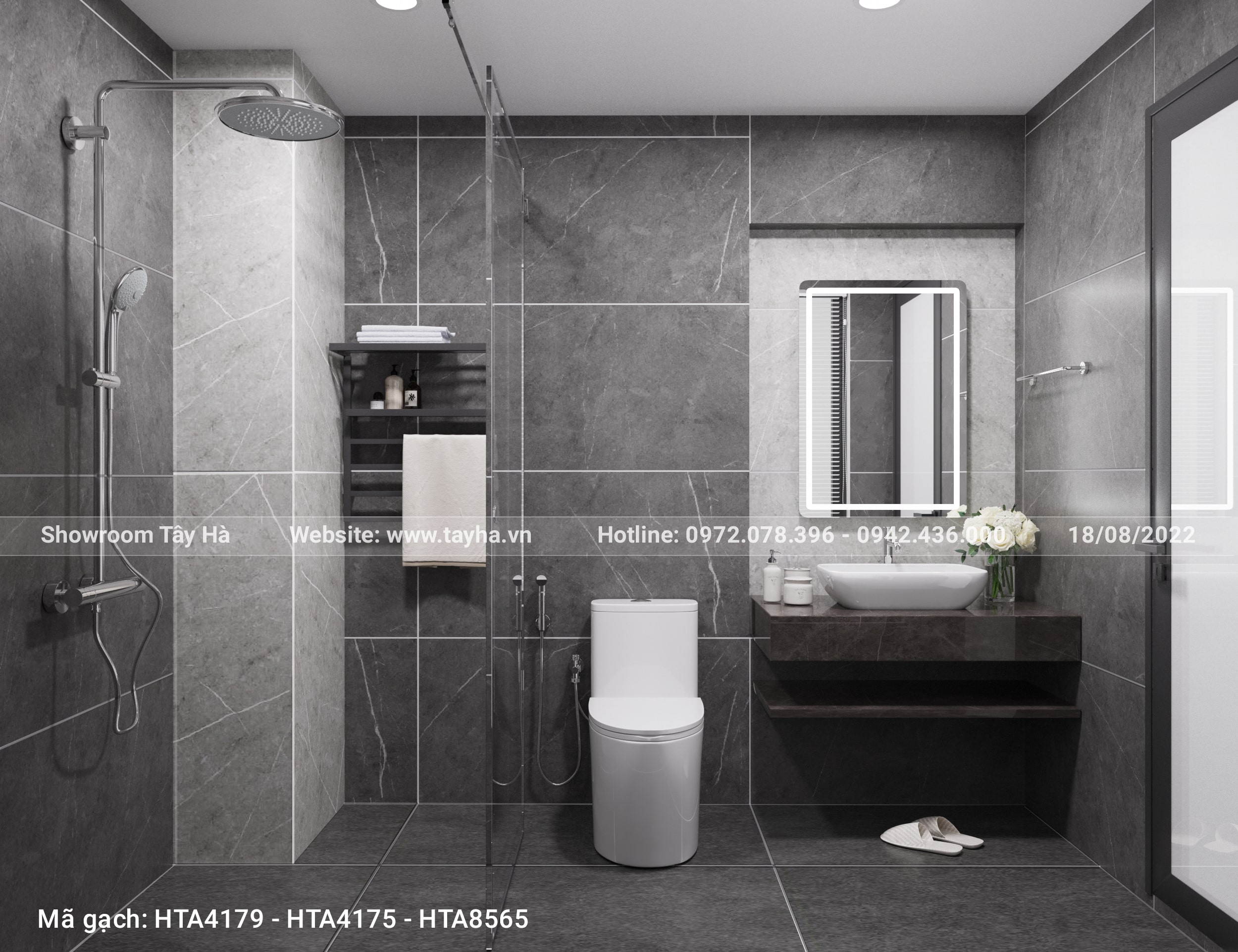 Mẹo phối màu giúp nhà vệ sinh trông rộng và ấn tượng hơn