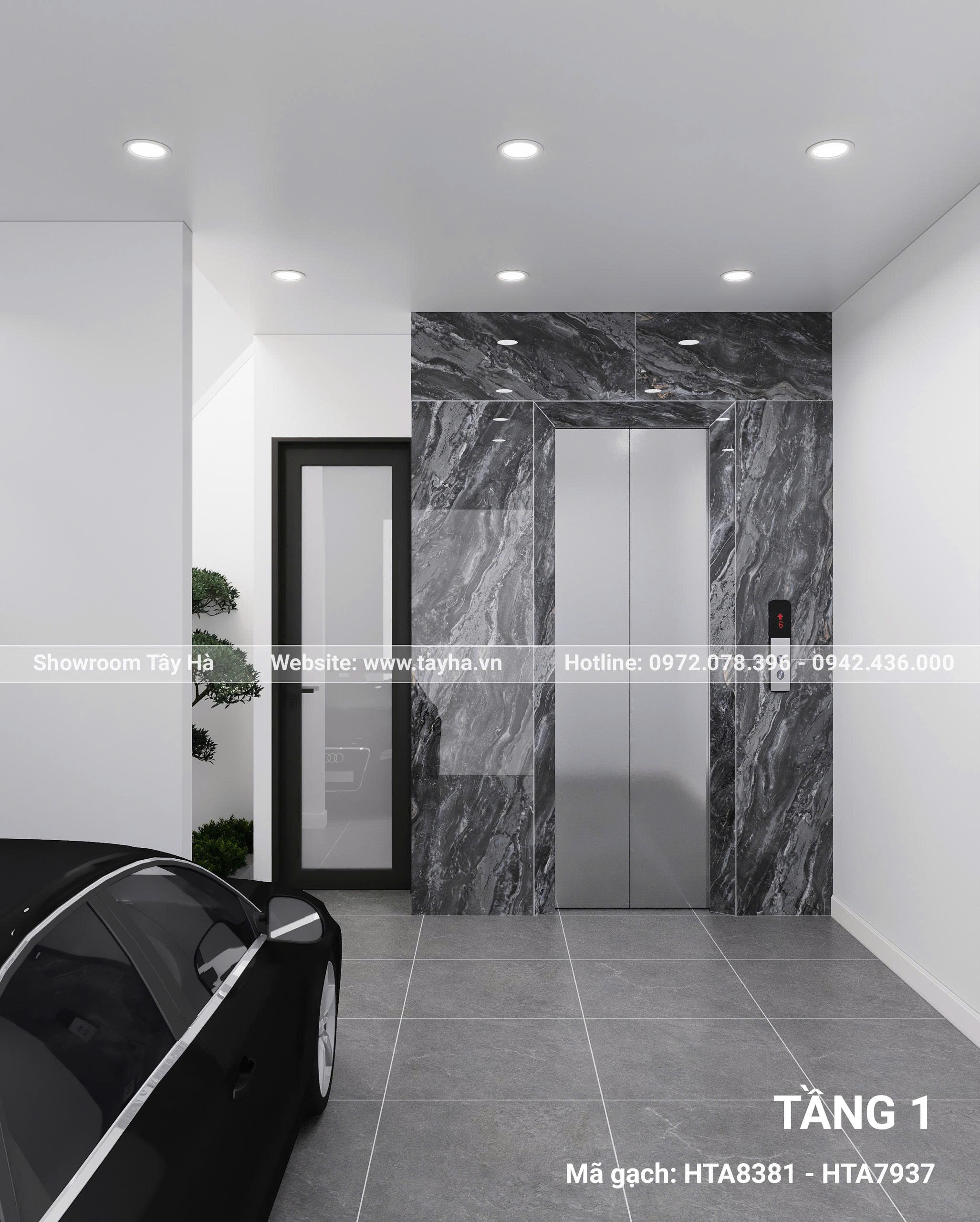 Gạch ốp thang máy – Nét chấm phá cho không gian hiện đại