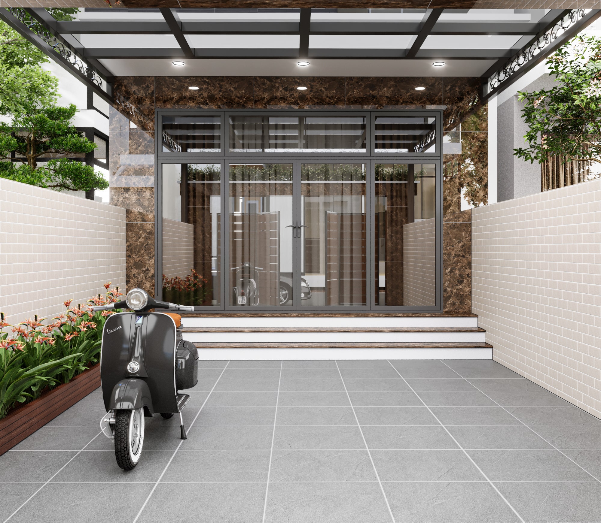 Gạch giả đá ốp mặt tiền – Vẻ đẹp sang trọng, bền vững với thời gian