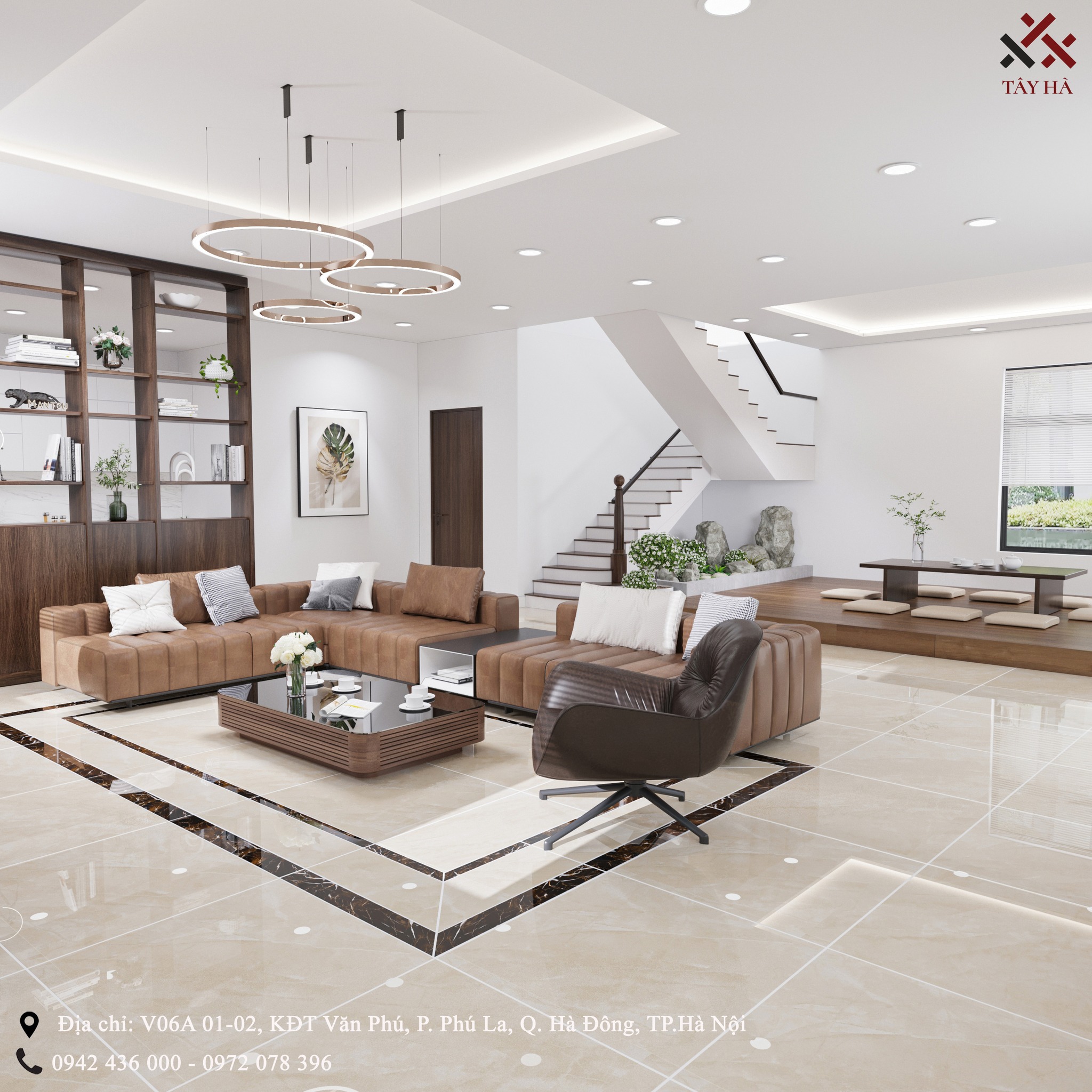 So sánh gạch 80x80cm và 100x100cm: Nên lựa chọn kích thước nào cho phòng khách?