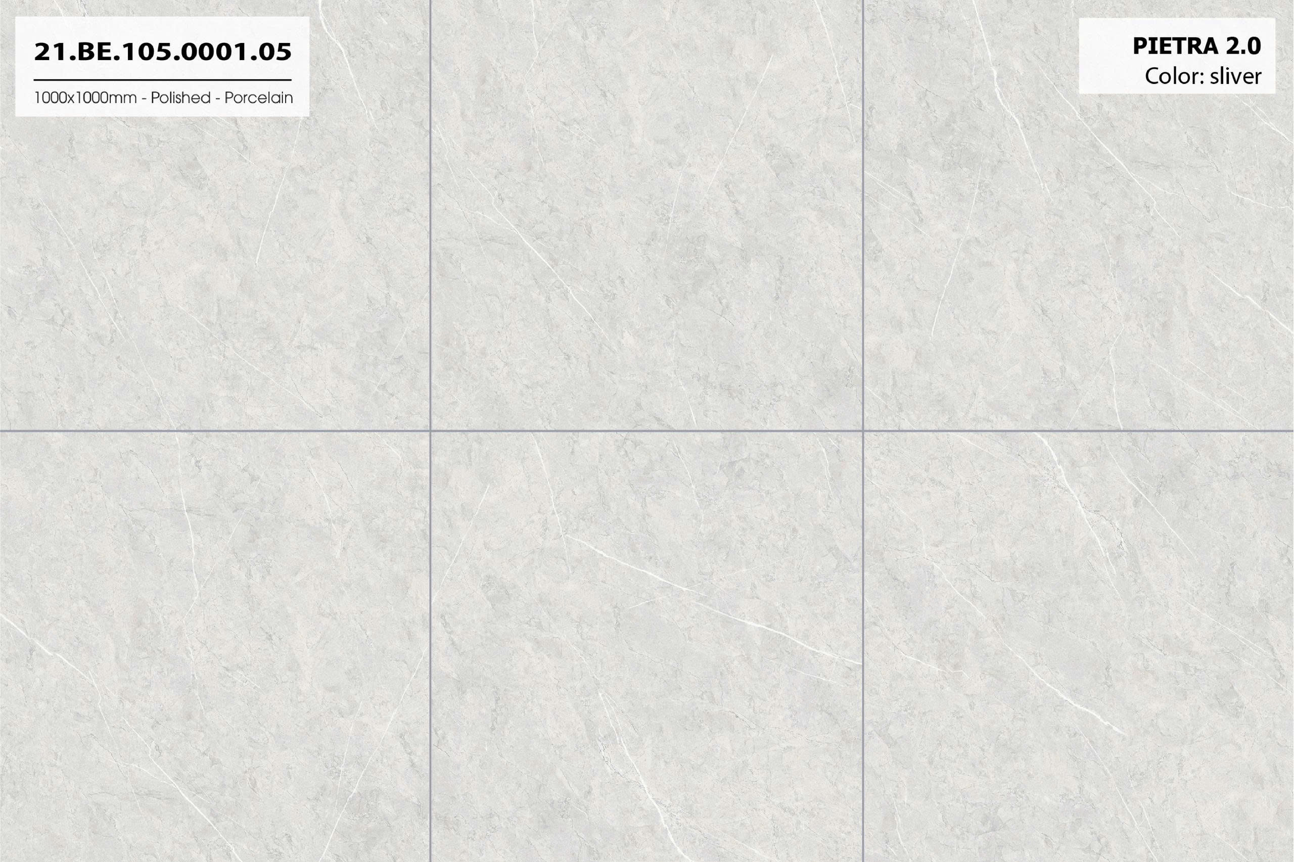 Gạch ốp lát Á Mỹ 1000x1000mm Pietra 2.0 0001.05
